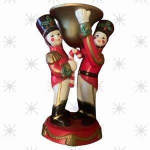 Partylite Toy Soliders Tapered Candle Holder - 6 1/2" tall